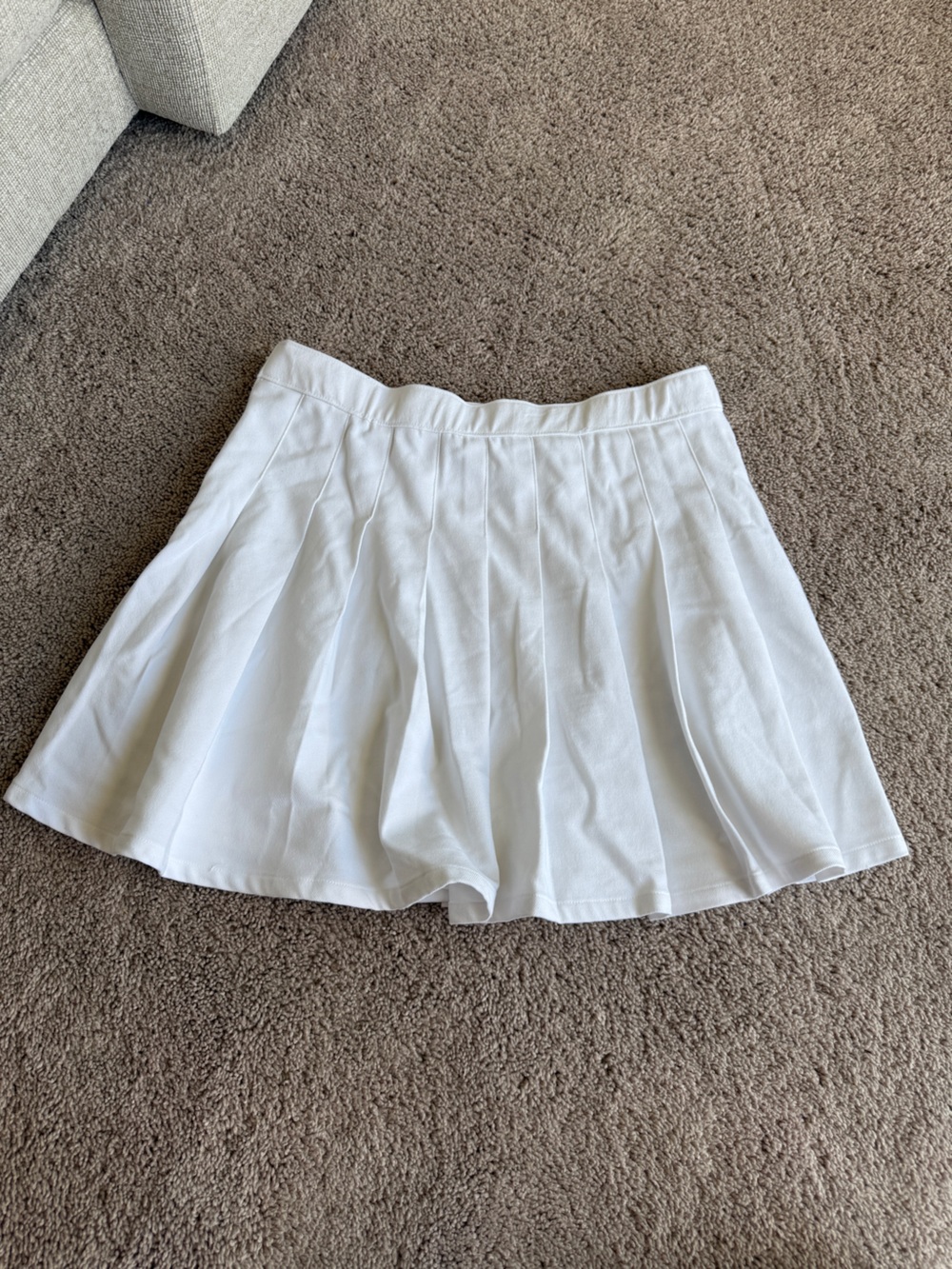 Hollister White Pleated Circle Skater tennis mini Skirt - Picture 9 of 9